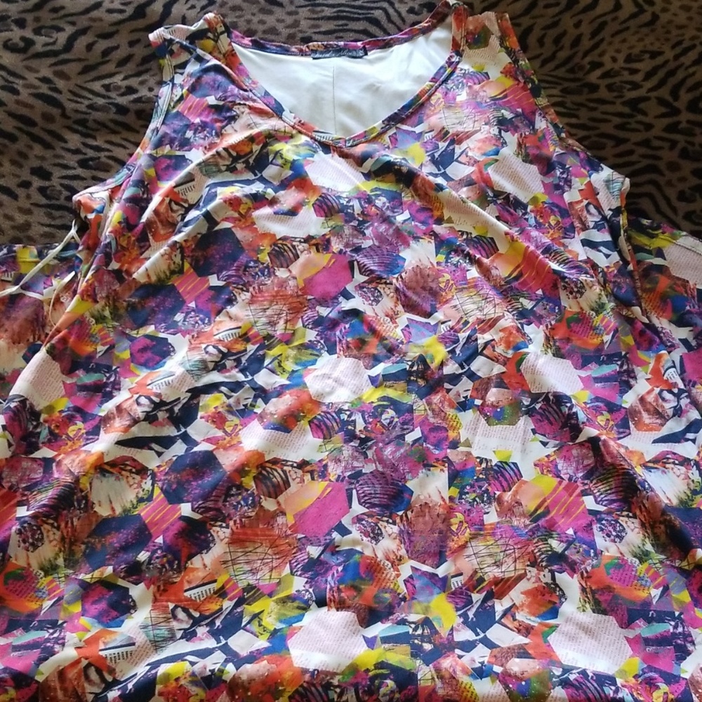 Printed Hi-Lo Dress